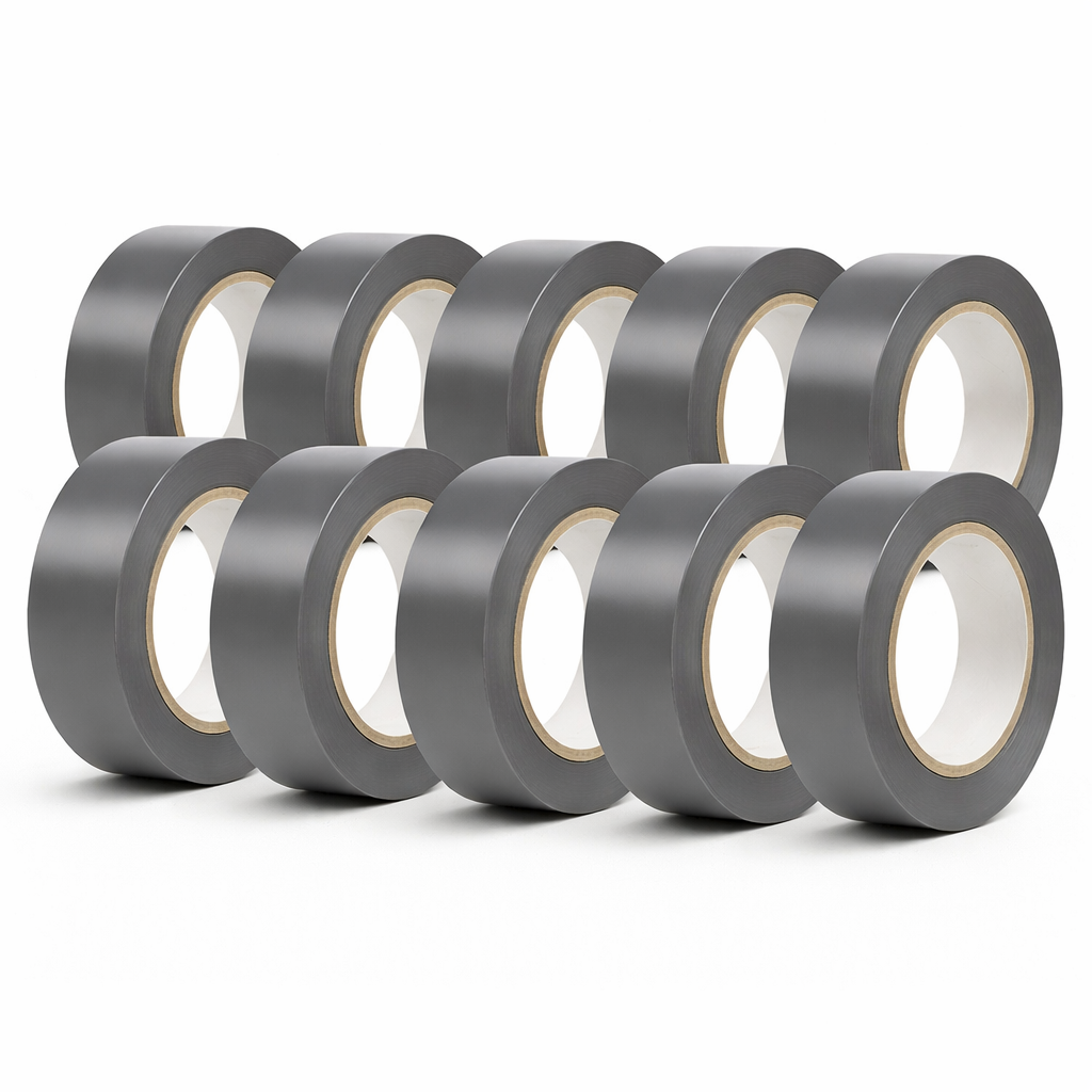 Braytron Isolierband Grau 19x18m – PVC Elektroband 10er Set