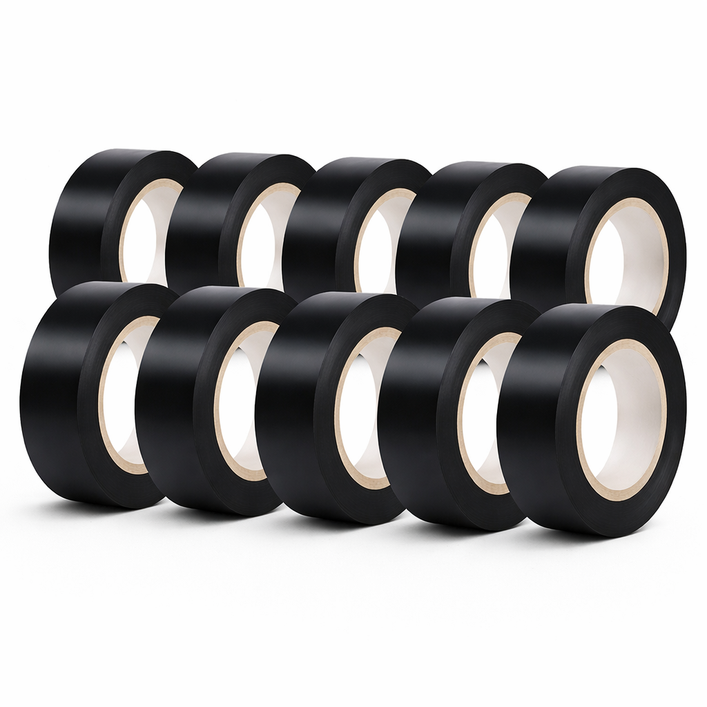 Braytron Isolierband Schwarz 19x18m – PVC Elektroband 10er Set