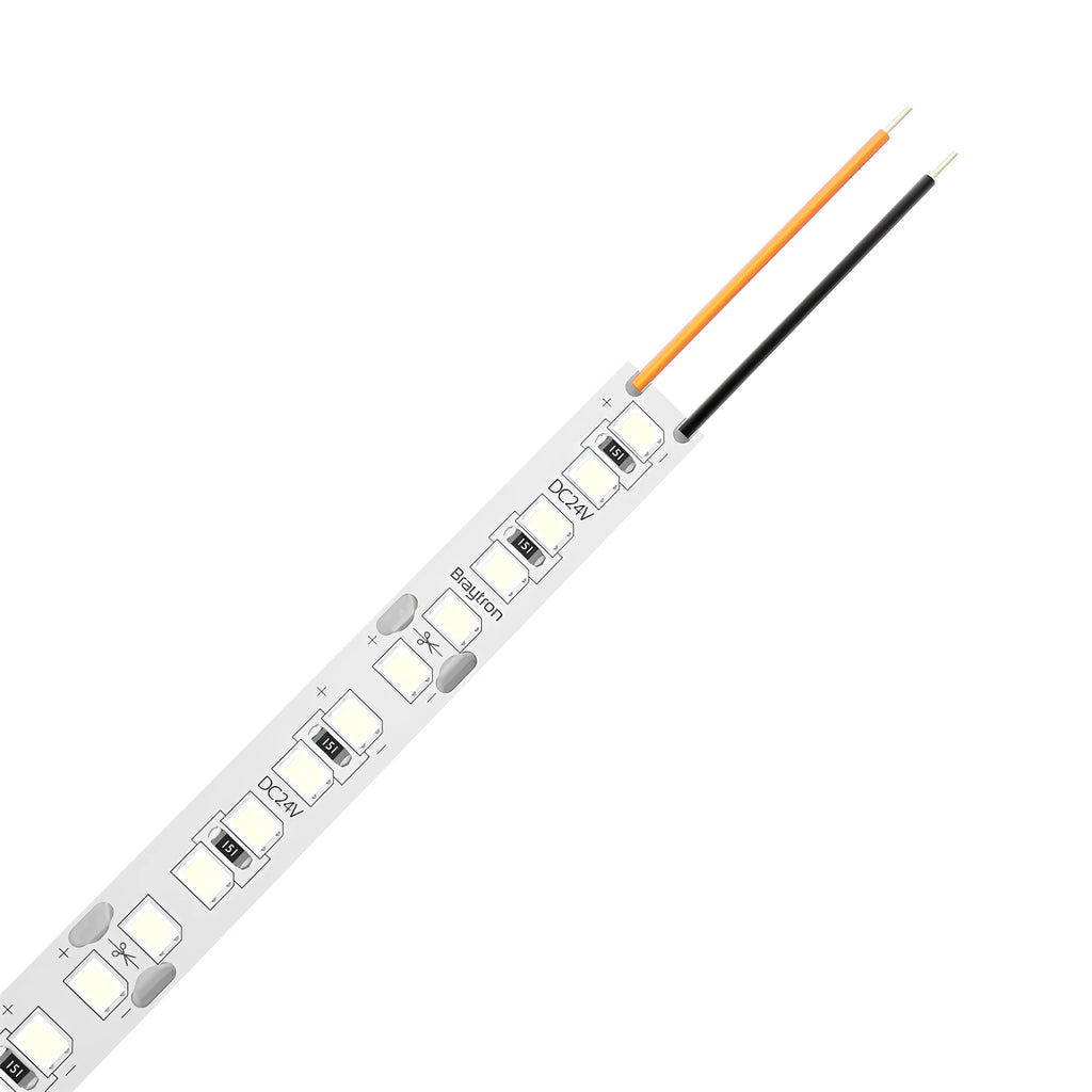 Braytron LED Streifen 10 Meter Rolle 24V –Extrem Hell 20W/m –240 LED/m –2600lm/m –CRI80 –13.000 Lumen – selbstklebend 3M – LED Strip Band IP20 – 3000K / 4000K / 6500K (5 Jahre Garantie) (Kaltweiß 6.500K) – Bild 4