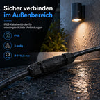 Braytron Kabelverbinder-Muffe 3-polig IP67 wasserdicht – Ø25 mm – Bild 3