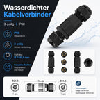 Braytron Kabelverbinder-Muffe 3-polig IP67 wasserdicht – Ø25 mm – Bild 2