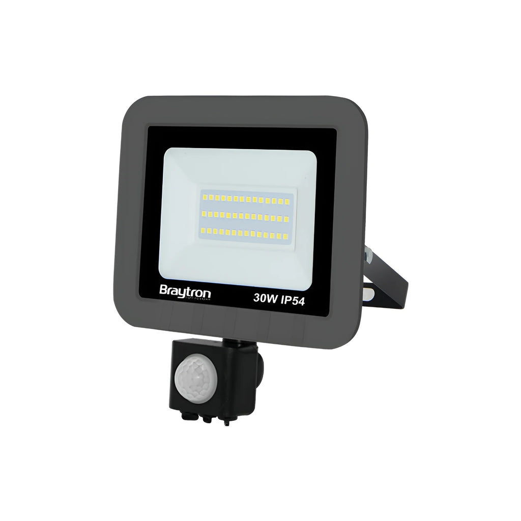 LED Strahler mit Bewegungsmelder Außen Garage Garten superhell Lampe 30W IP54 3000K – Bild 1