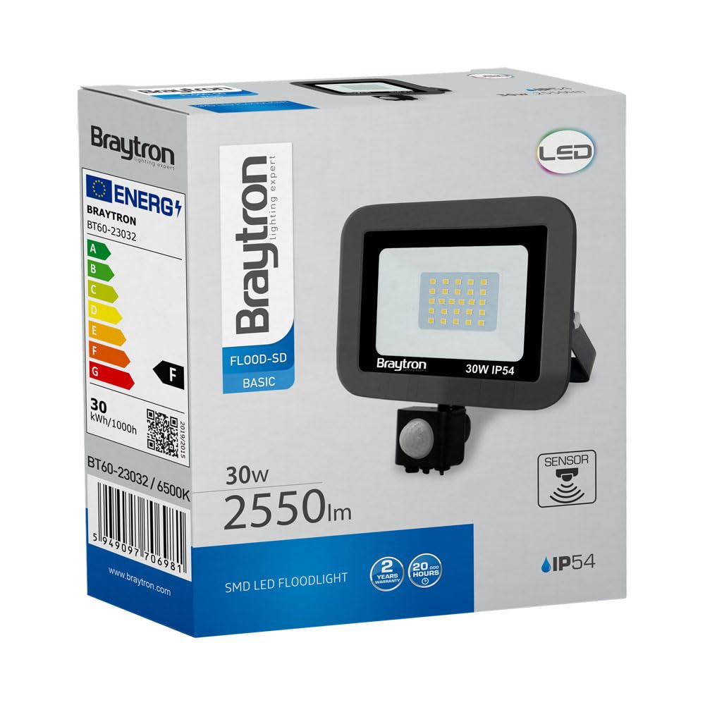 LED Strahler 30W mit Bewegungsmelder – IP54 3000K | Purplelights – Bild 7