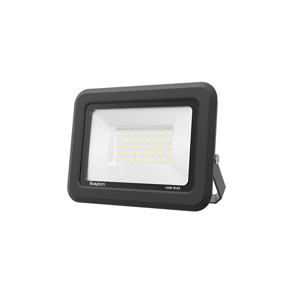 Braytron LED Fluter 10W 800lm 6500K IP65 Außen – Schwarz