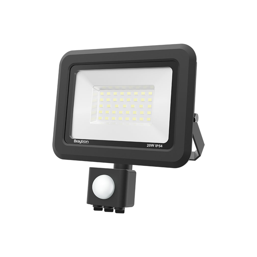 LED Strahler mit Bewegungsmelder Außen Garage Garten superhell Lampe 20W IP54 6500K – Bild 2