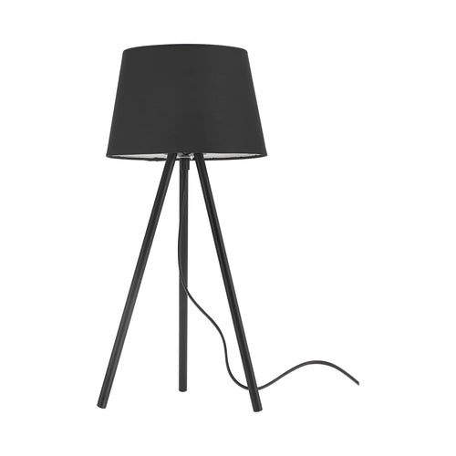Braytron Tischleuchte – Moderne 3-Bein Lampe mit E27 Fassung schwarz – Bild 2