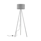 Braytron Stehleuchte Grau – 3-Bein, 155 cm, sat. Kunststoffschirm, E27 – Bild 3