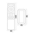 Braytron RGBW+CW LED-Controller 5-Kanal mit Funk-Fernbedienung