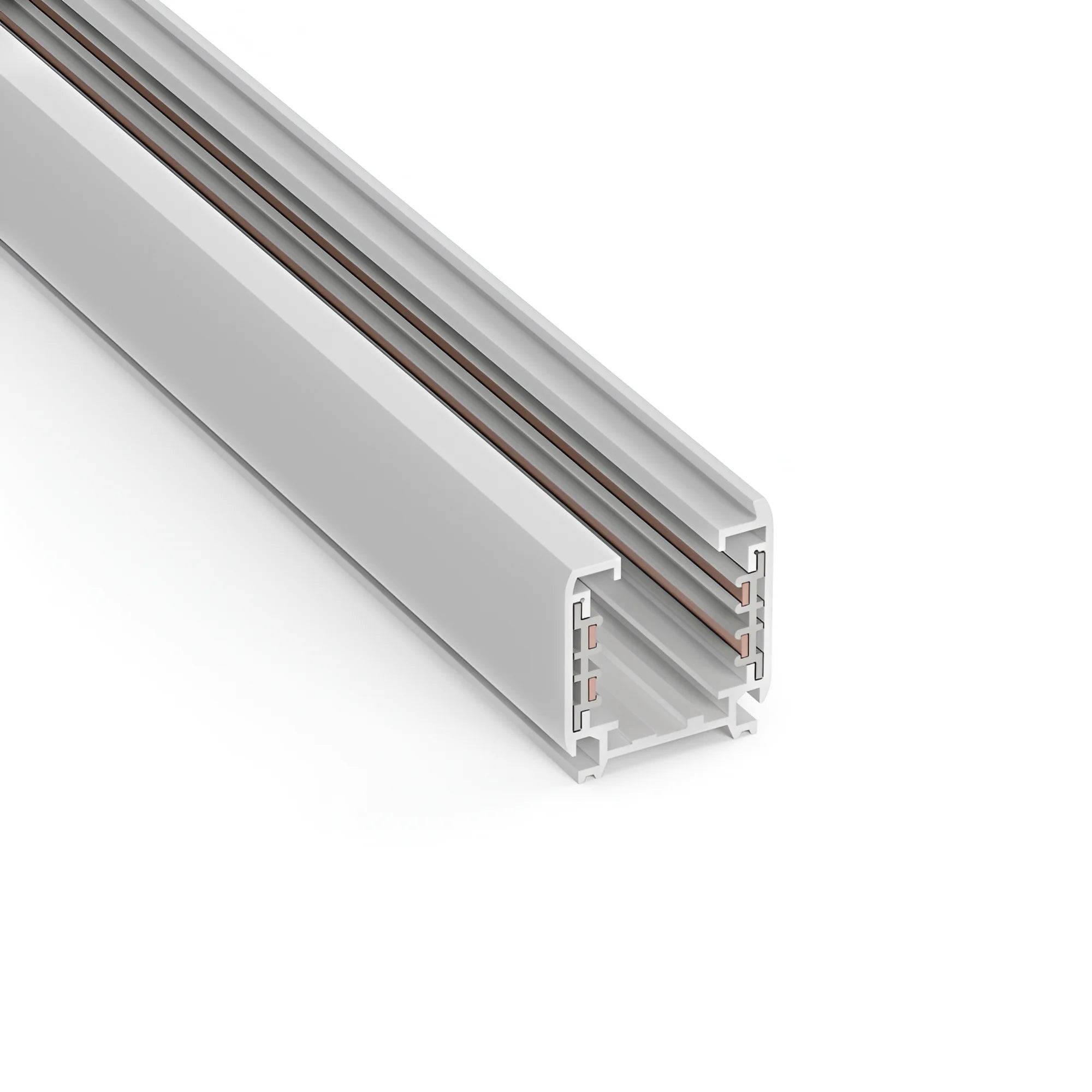 Braytron 3-Phasen Stromschiene 2m Weiß – Profi Lichtschienensystem – Bild 1