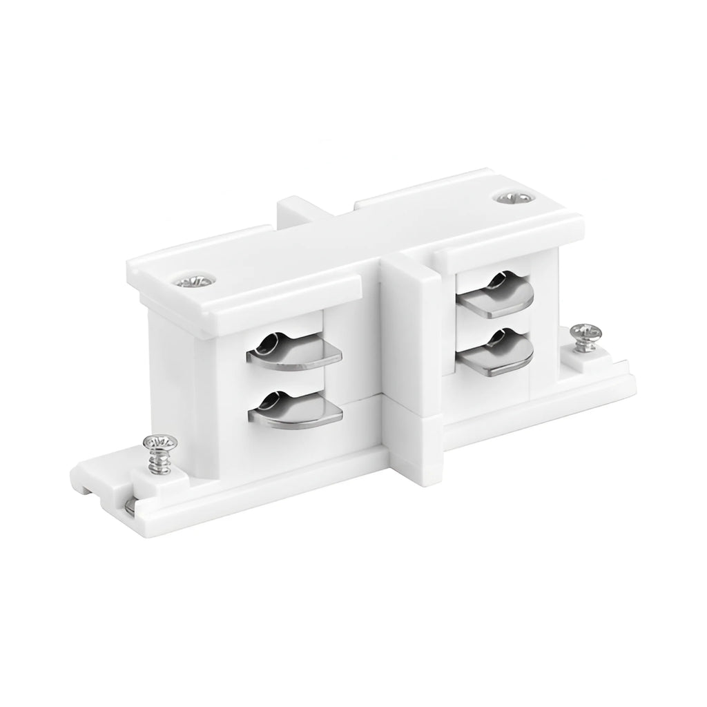 Mittelverbinder 3-Phasen Stromschiene 230V gerade Weiß
