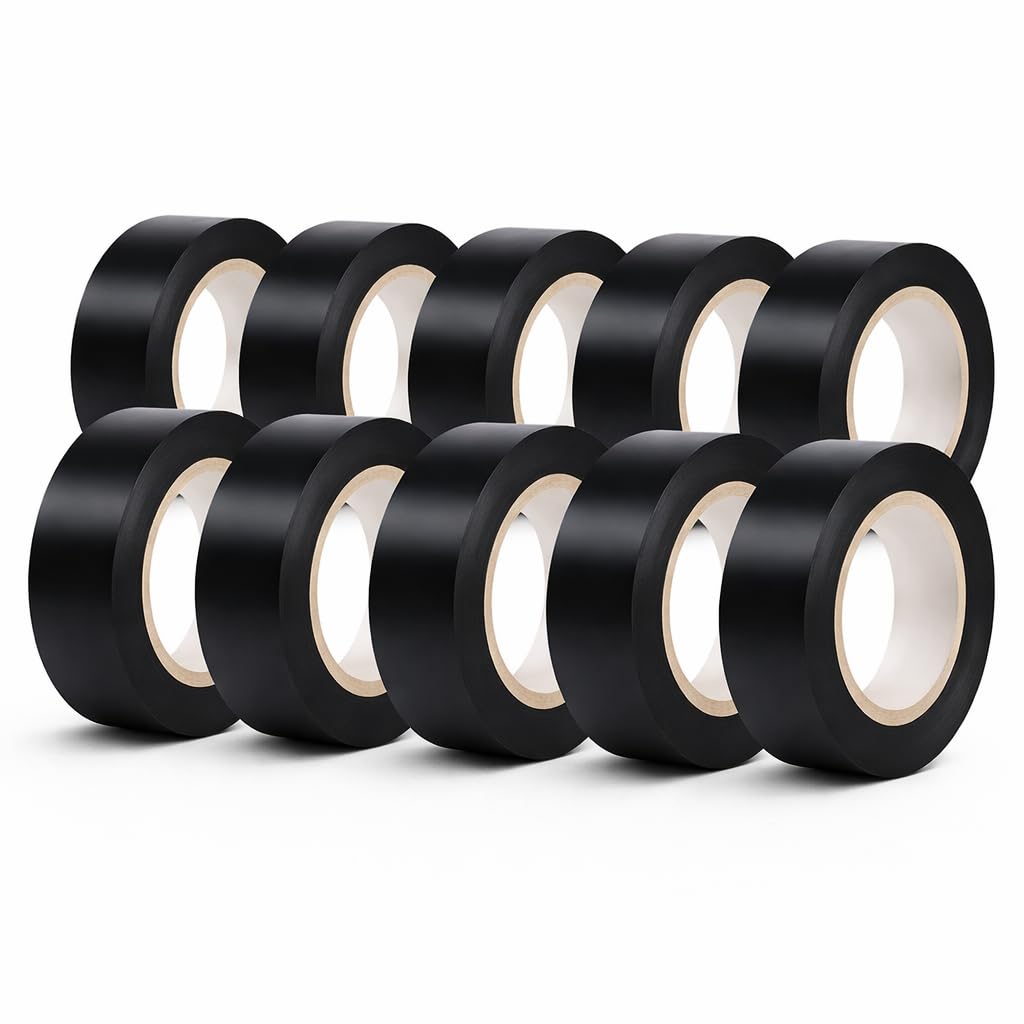 Braytron Isolierband Schwarz 19x18m – PVC Elektroband 10er Set – Bild 6