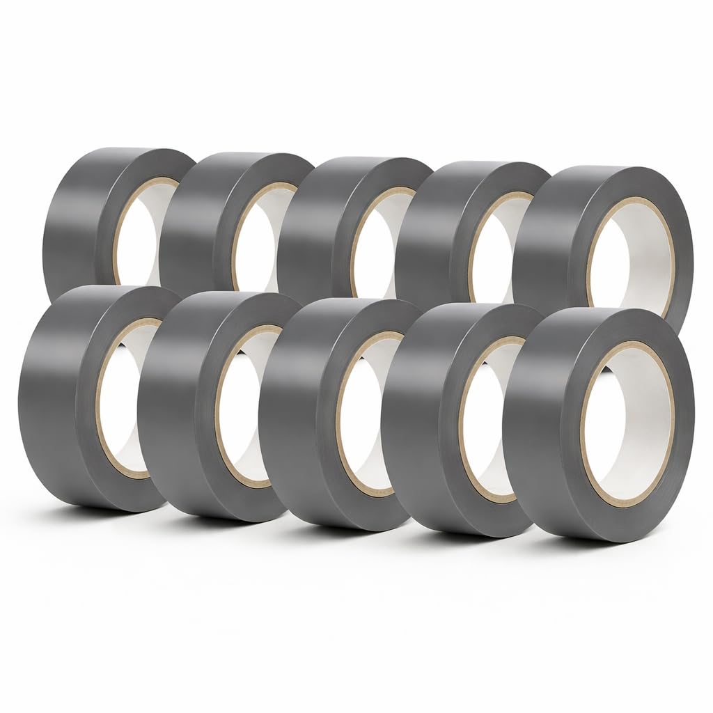 Braytron Isolierband Grau 19x18m – PVC Elektroband 10er Set – Bild 5