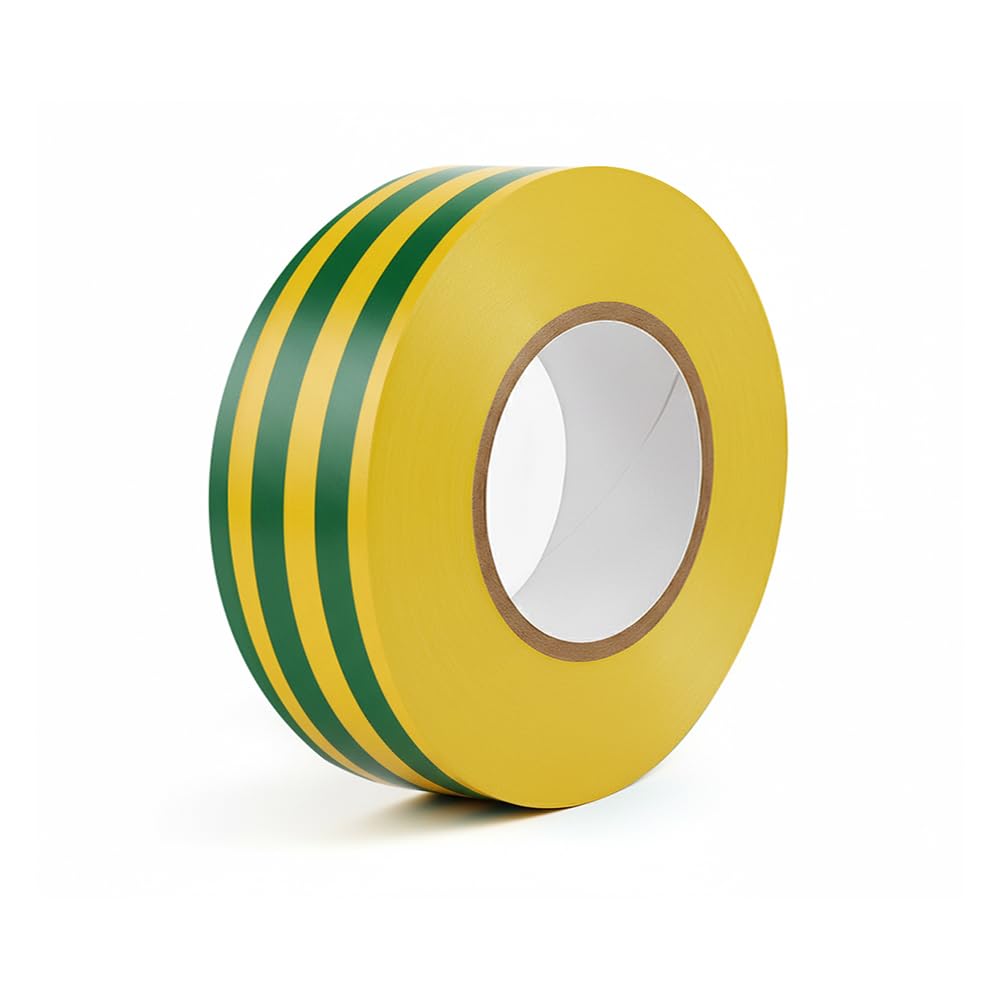 Braytron Isolierband 19x18m  Grün-Gelb – PVC Elektroband 10er Set – Bild 4