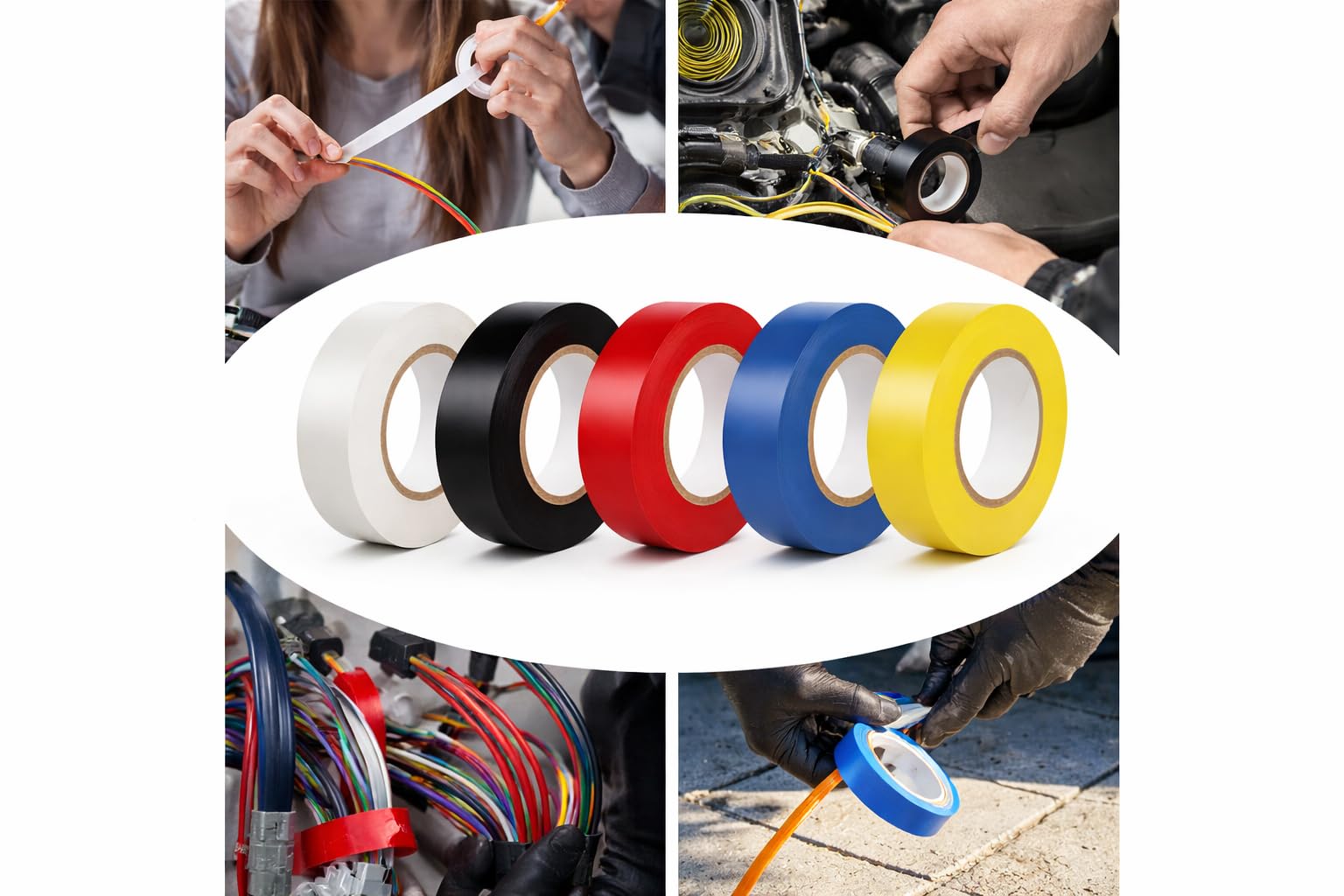 Braytron Isolierband 19x18m  Grün-Gelb – PVC Elektroband 10er Set – Bild 8