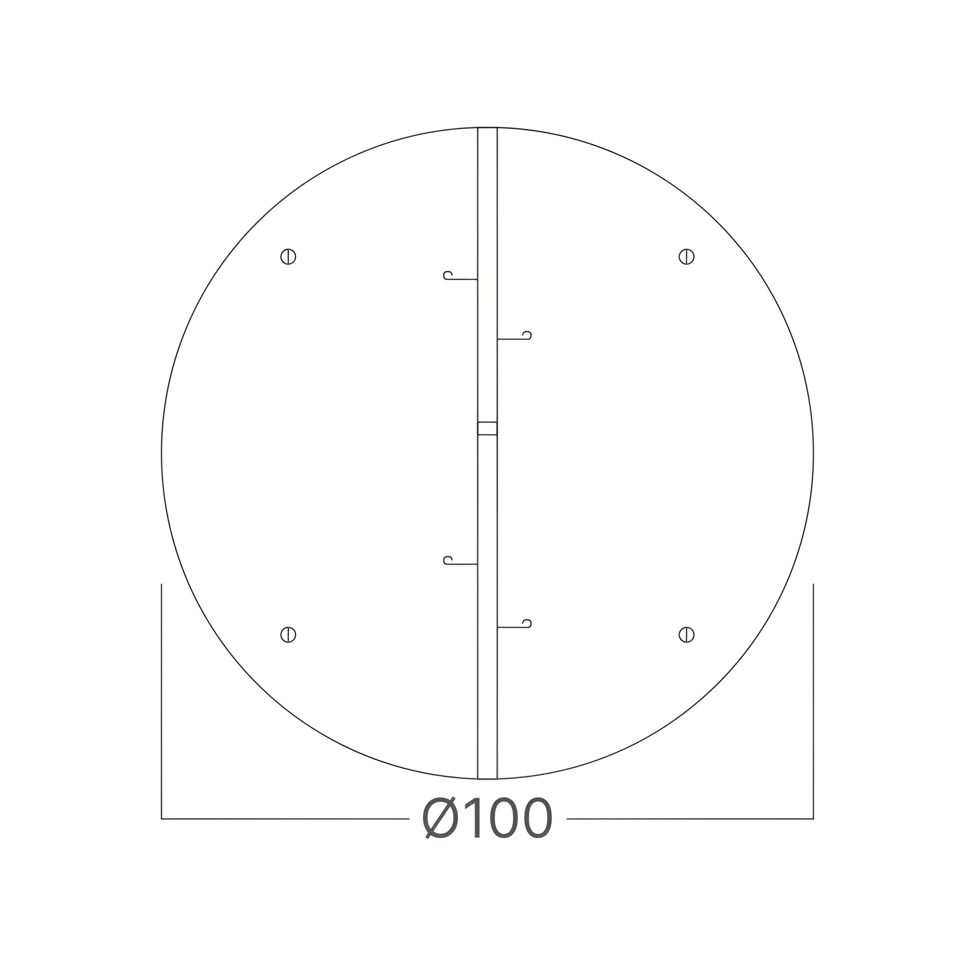 Braytron Rückstauklappe Ø100 mm (4") gegen Zugluft & Gerüche, Weiß – Bild 3