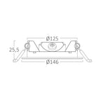 9W LED Einbaustrahler Deckenspot Ultra Flach Einbauleuchte Einbauspot 230V IP40 4000K Neutralweiß – Bild 8