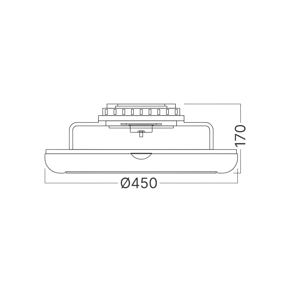 Braytron LED Deckenventilator mit Licht 40W 3200lm 3CCT Dimmbar App Fernbedienung Weiß – Bild 5