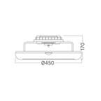 Braytron LED Deckenventilator mit Licht 40W 3200lm 3CCT Dimmbar App Fernbedienung Weiß – Bild 5