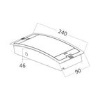 LED Notausgang Notleuchte Notbeleuchtung Rettungsweg Fluchtwegleuchte Wandmontage 3W – Bild 14