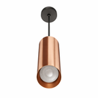 LED Pendelleuchte GU10 zylindrisch Aluminium gold Ø60mm | PurpleLights – Bild 4