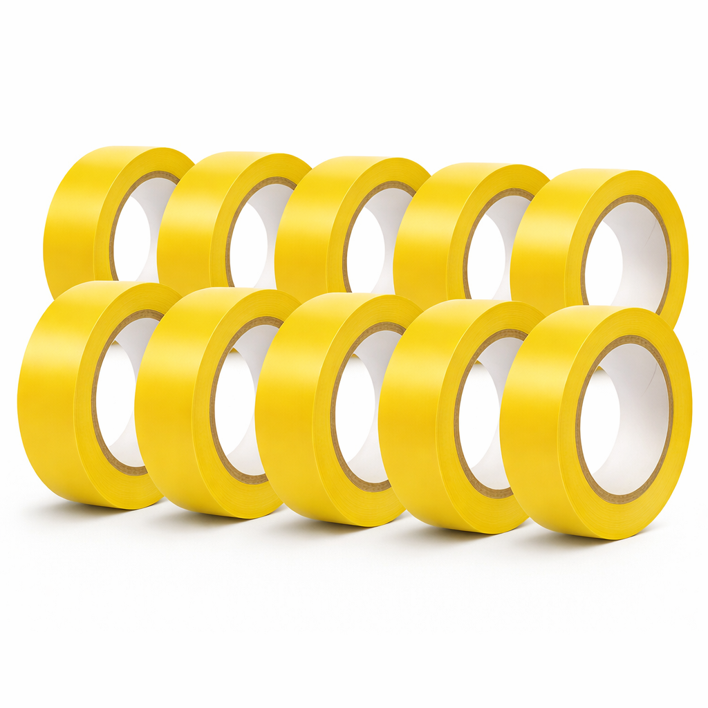 Braytron Isolierband 19x18m 10er Set – PVC Elektroband, flexibel, stark haftend, für Kabel Gelb – Bild 1