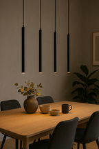 LED moderne Hängeleuchte Esstischbeleuchtung schwarz G9 Hängelampe Leuchte Spot Zylindrisch Ø2,8 cm – Bild 2