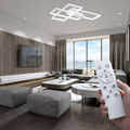 LED Deckenleuchte 65W 3CCT dimmbar Fernbedienung Schwarz – Bild 9