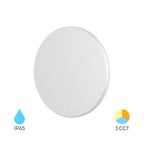 LED Außenwandleuchte 8W 3CCT – Rund Weiß – 760 lm – IP65 Ø120 mm indirekte Beleuchtung – Bild 1