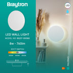 LED Außenwandleuchte 8W 3CCT – Rund Weiß – 760 lm – IP65 Ø120 mm indirekte Beleuchtung – Bild 3