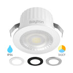LED Minispot 3W 3CCT Einbauspot IP54 230V Mini Einbauleuchte inkl. 3 Blenden Weiß Silber Schwarz – Bild 2