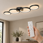 Braytron BH17-04091 LED-Deckenleuchte mit weißer Fernbedienung – Wohnraum-Motiv 4