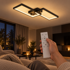 Braytron BH17-04491 LED-Deckenleuchte mit weißer Fernbedienung – Wohnraum-Motiv 5