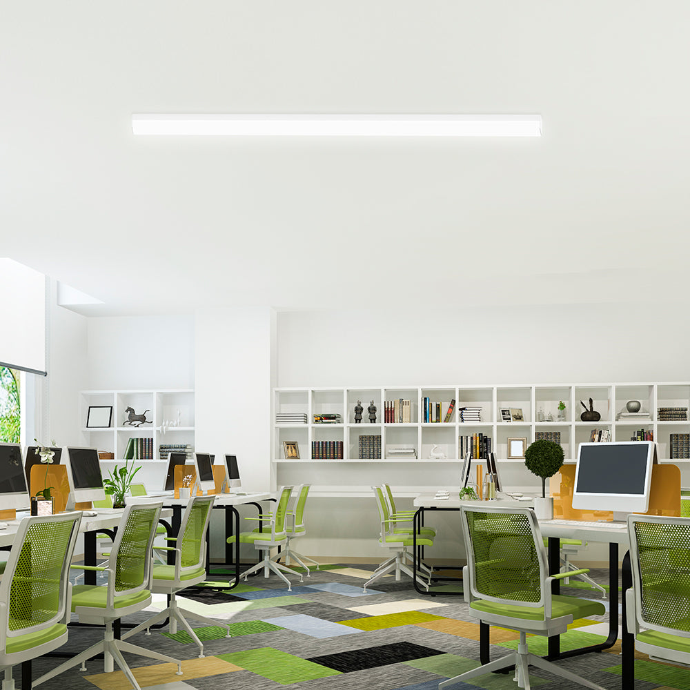 LED Lichtleiste 60 cm eckig 18W 2160 Lumen, Neutralweiß 4000K, Batten Leuchte Kunststoff Braytron – Bild 4