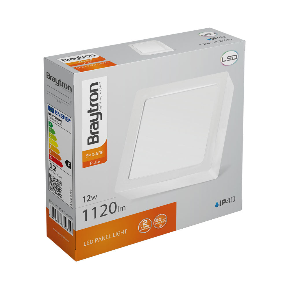 LED-Aufbauleuchte eckig 12 W 6500 K Kaltweiß – Bild 7