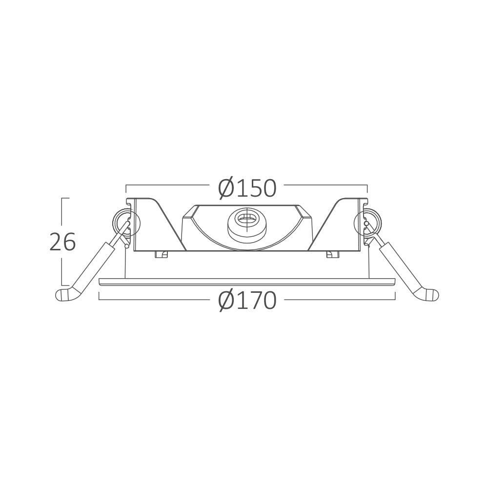 Braytron 12W LED Panel Dimmbar Einbauspot Einbaustrahler Deckenstrahler Flach IP40 CCT 3in1 – Bild 8