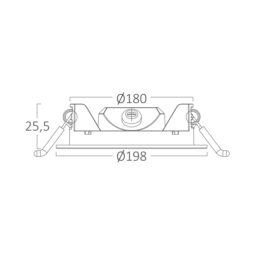 15W LED Panel Einbaustrahler Deckenspot Ultraflach Einbauleuchte Einbauspot 230V IP40 4000K Neutralw – Bild 8