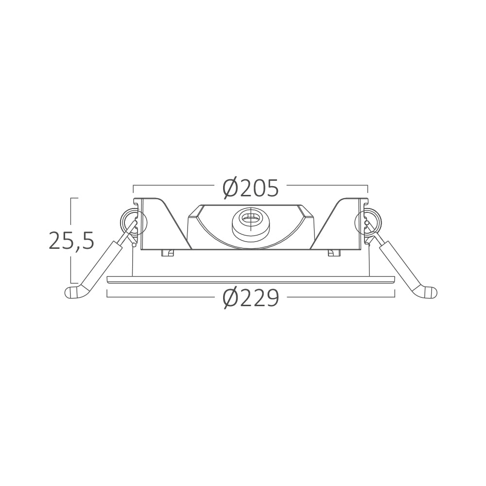 18W LED Einbaustrahler Deckenspot Ultra Flach Einbauleuchte Einbauspot 230V IP40 3000K Warmweiß – Bild 8