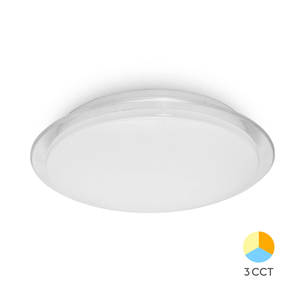 24W LED Deckenleuchte Deckenlicht 40cm rund Sternenhimmel Sparkle Dekor CCT 3in 1 3000-6500K – Bild 1