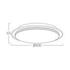 24W LED Deckenleuchte Deckenlicht 40cm rund Sternenhimmel Sparkle Dekor CCT 3in 1 3000-6500K – Bild 4