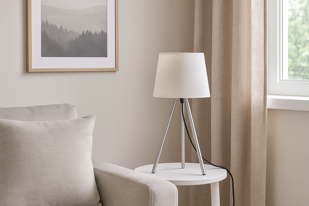 Braytron Tischleuchte – Moderne 3-Bein Lampe mit E27 Fassung – Bild 2
