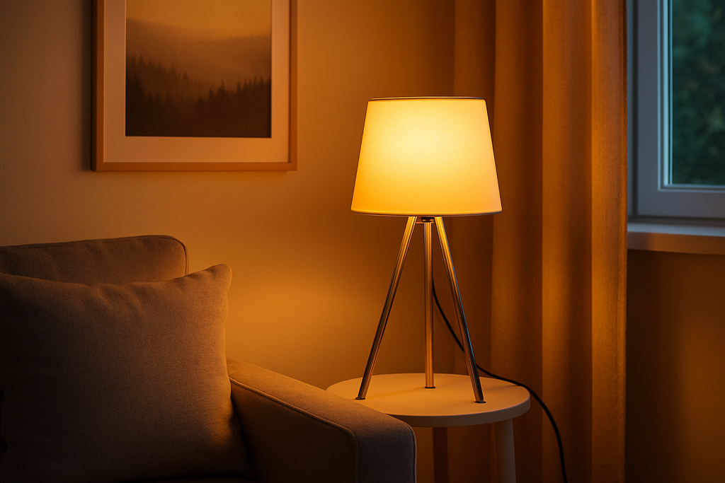 Braytron Tischleuchte – Moderne 3-Bein Lampe mit E27 Fassung