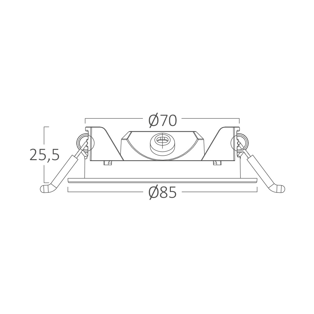 3W LED Einbaustrahler Deckenspot Ultra Flach Einbauleuchte Einbauspot 230V IP40 4000K Neutralweiß – Bild 8