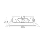 3W LED Einbaustrahler Deckenspot Ultra Flach Einbauleuchte Einbauspot 230V IP40 4000K Neutralweiß – Bild 8