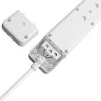 Braytron 6-Fach Mehrfachsteckdose mit 1,5m Kabel ohne Schalter mit Kindersicherung & Zubehör – Bild 4