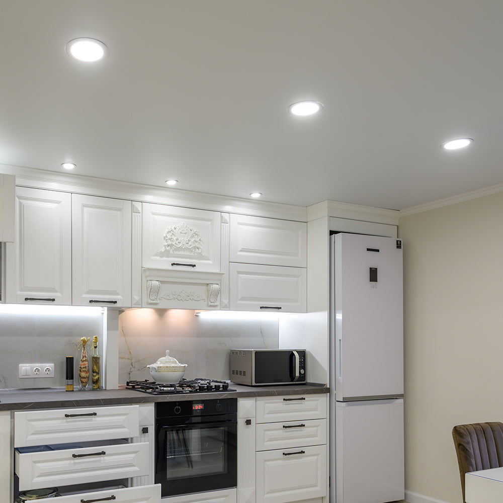 6W LED Einbaustrahler Deckenspot Ultra Flach Einbauleuchte Einbauspot 230V IP40 3000K Warmweiß – Bild 2