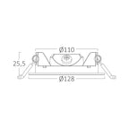 6W LED Einbaustrahler Deckenspot Ultra Flach Einbauleuchte Einbauspot 230V IP40 3000K Warmweiß – Bild 8