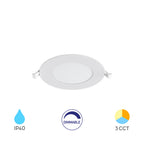 Braytron 6W LED Panel Dimmbar Einbauspot Einbaustrahler Deckenstrahler Flach IP40 CCT 3in1 – Bild 1