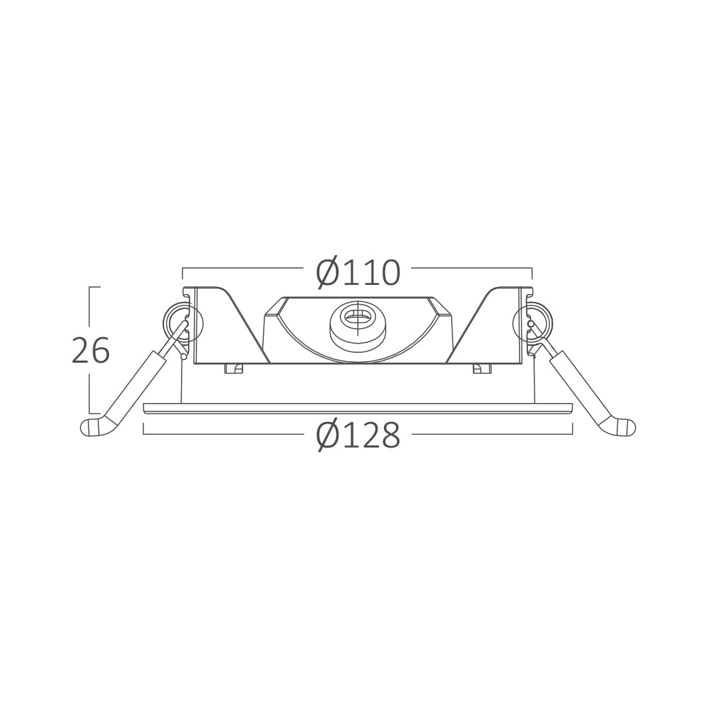 Braytron 6W LED Panel Dimmbar Einbauspot Einbaustrahler Deckenstrahler Flach IP40 CCT 3in1 – Bild 8