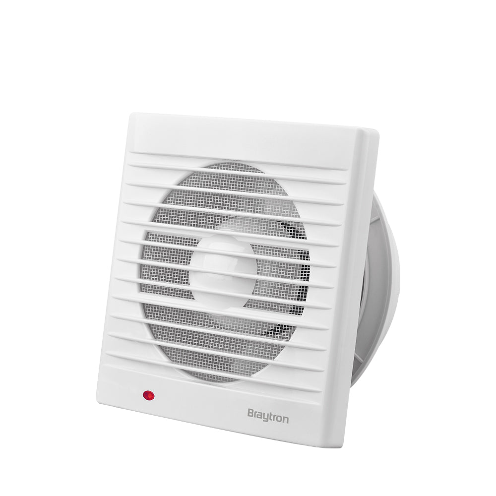 Braytron Badlüfter Wandlüfter WC Küche Ventilator Lüfter Ø100 mm Leise 34dB, 100 m³/h 12W – Bild 6