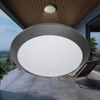 Braytron Deckenleuchte Deckenlampe Deckenlicht E27 Grau Eingang Flur Außenbereich modern – Bild 2